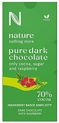 RED Nature Dark chocolate with raspberry 80 g