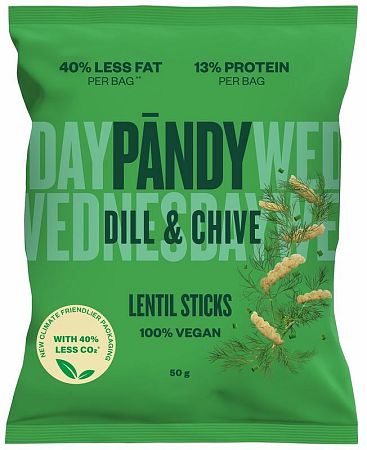 Pandy Lentil Chips kôpor/pažítka 50 g