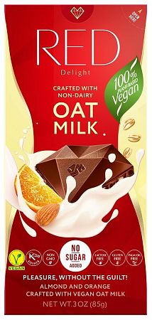 Red Delight Oat Milk vegan chocolate 85 g