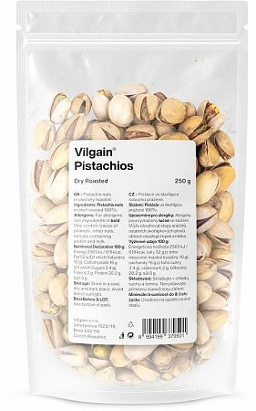 Vilgain Pistácie nasucho pražené neochutené 250 g